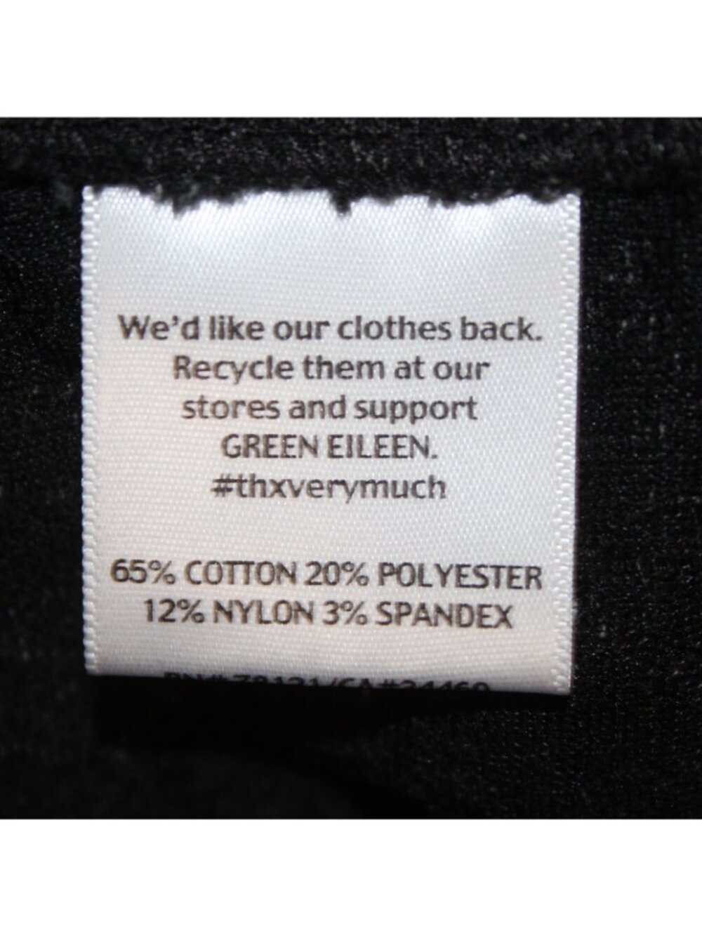 Eileen Fisher Jacket Sz XS Charcoal Black Zipper Pockets Stretch Cotton Poly - Picture 8 of 11